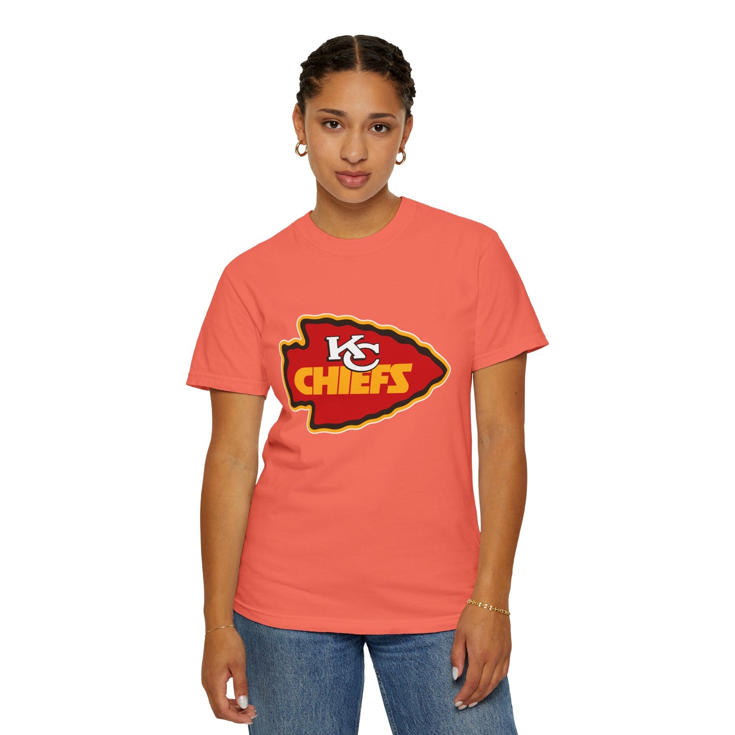 Kansas City Chiefs Apparel Garment-Dyed T-Shirt – Premium Cotton Tee for Customization
