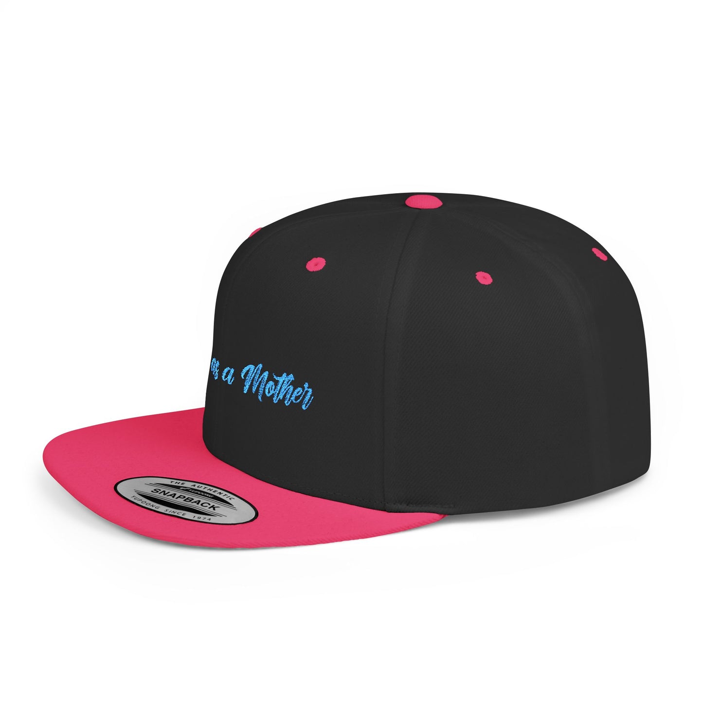 Text Strong as a Mother Flat Bill Snapback – Lightweight, Custom Fit, Premium Quality
