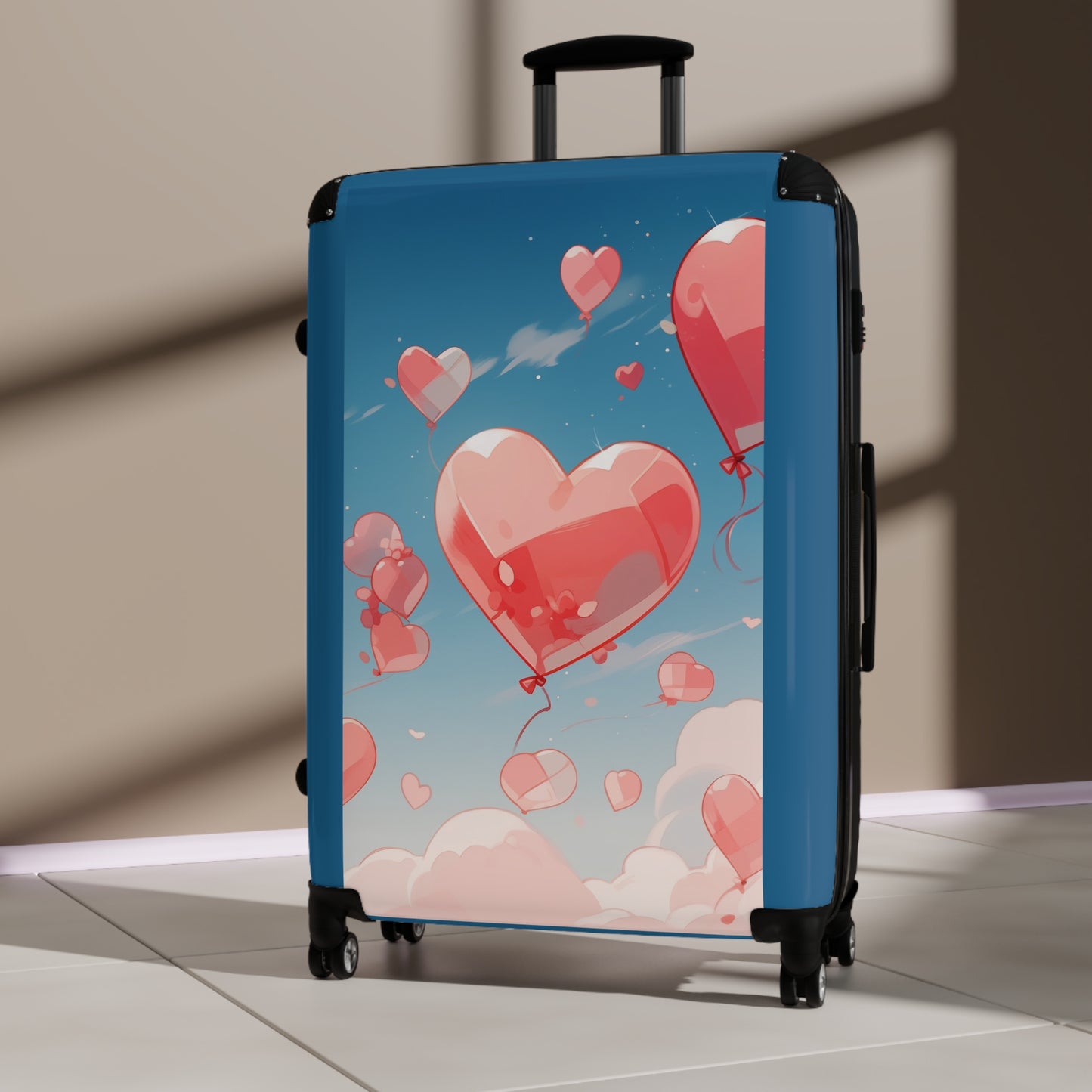 Love Flying Heart Art Carry-On Suitcase - Stylish Luggage for Travelers