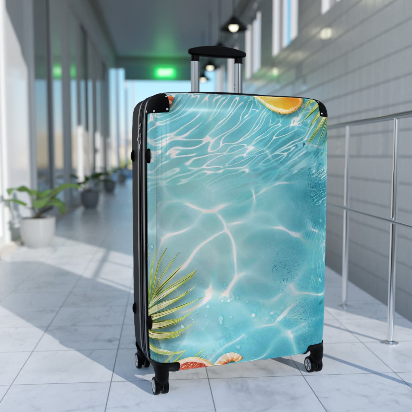 Nature Summer Background Art Carry-On Suitcase - Stylish Luggage for Travelers