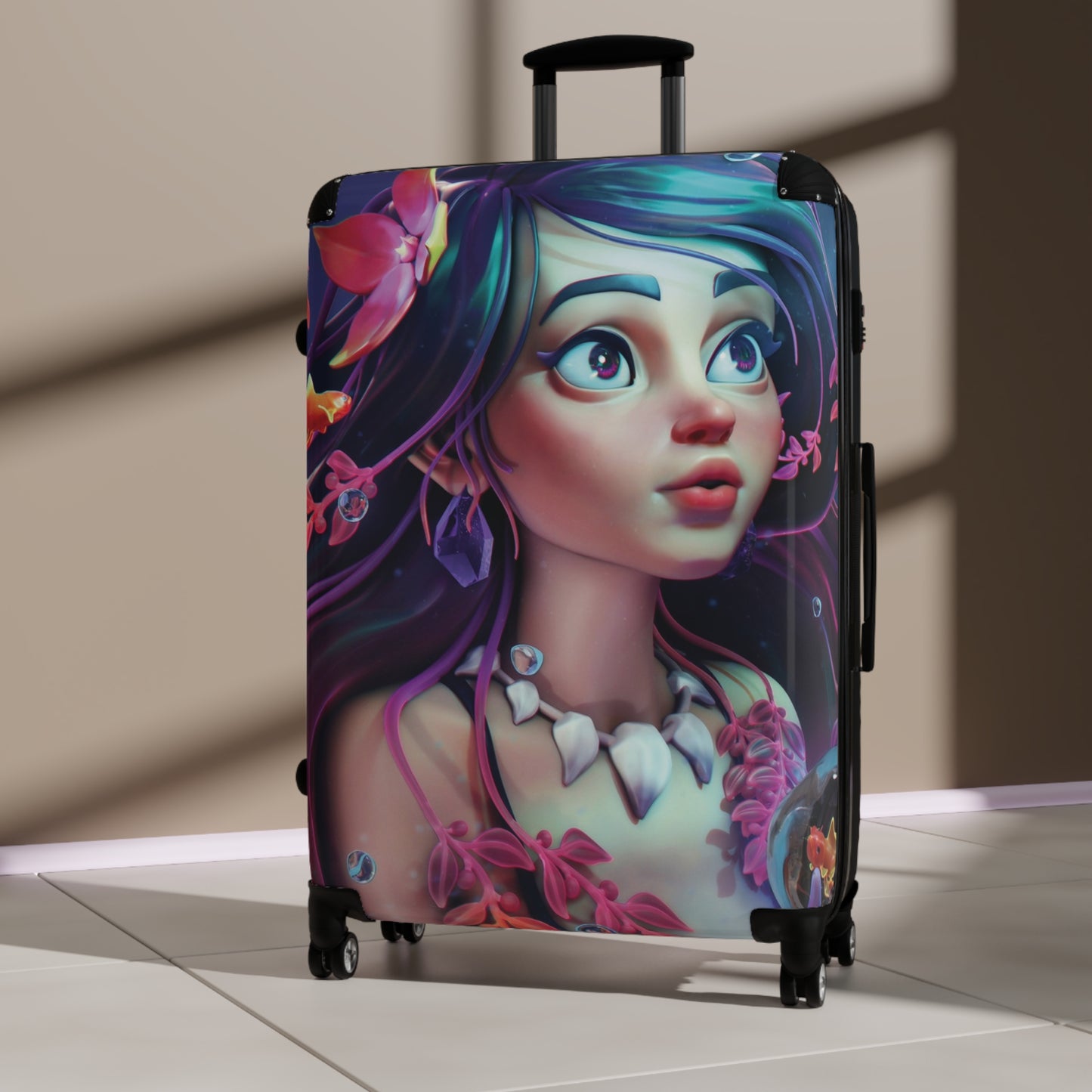 Art Mermaid Dream Carry-On Suitcase - Stylish Luggage for Travelers