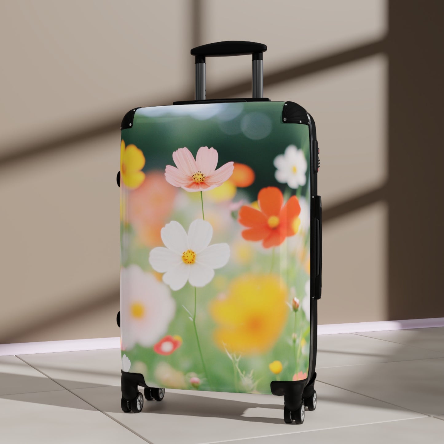 Nature Flowers Floral Colorful Art Carry-On Suitcase - Stylish Luggage for Travelers