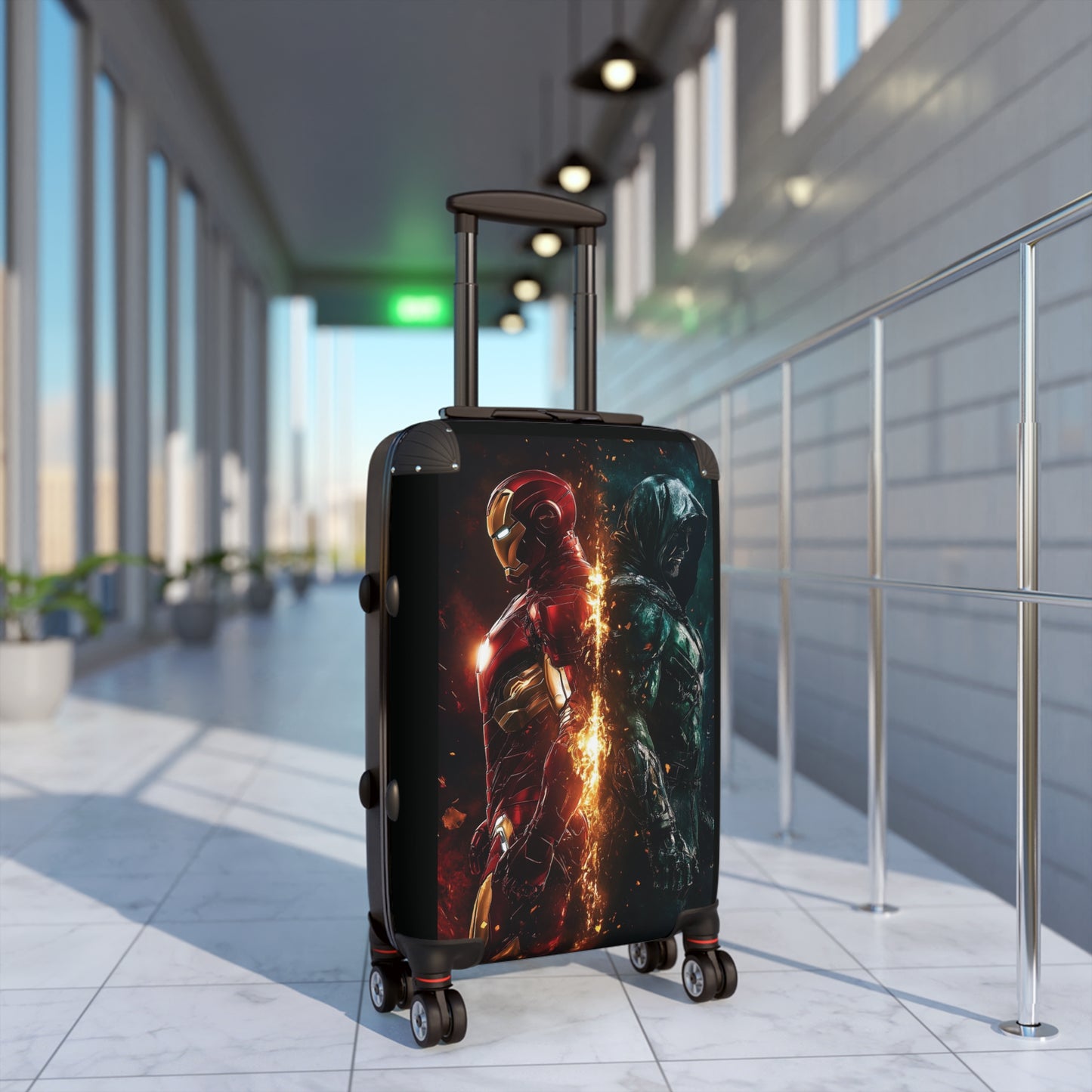 Marvel Iron Man Dr Doom Carry-On Suitcase - Stylish Luggage for Travelers