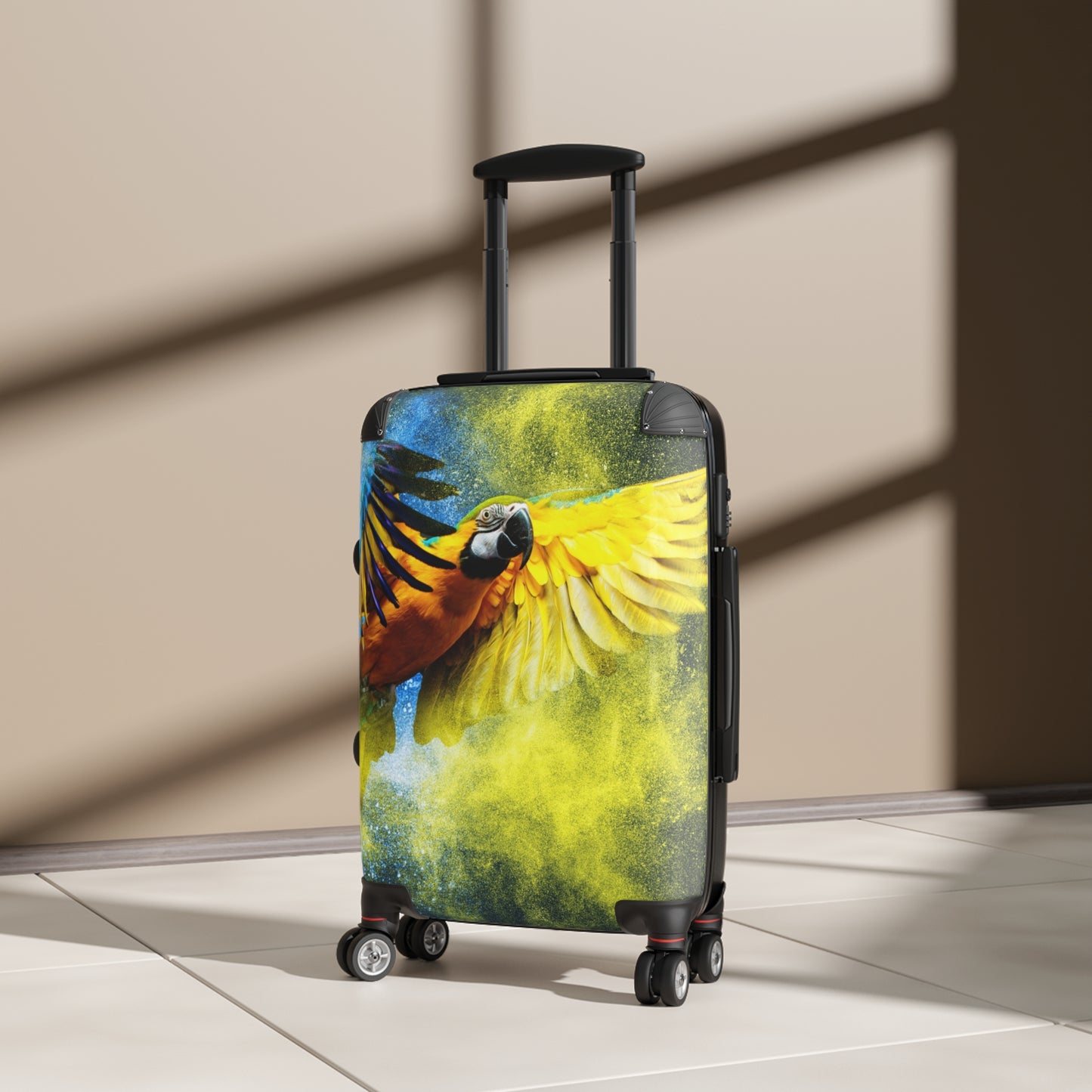 Animals Blue Yellow Macaw Carry-On Suitcase - Stylish Luggage for Travelers