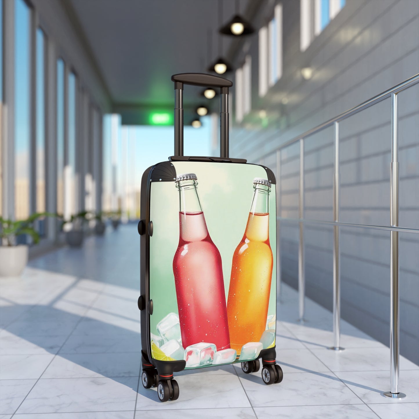 Nature Summer Carbonate Cold Drink Carry-On Suitcase - Stylish Luggage for Travelers