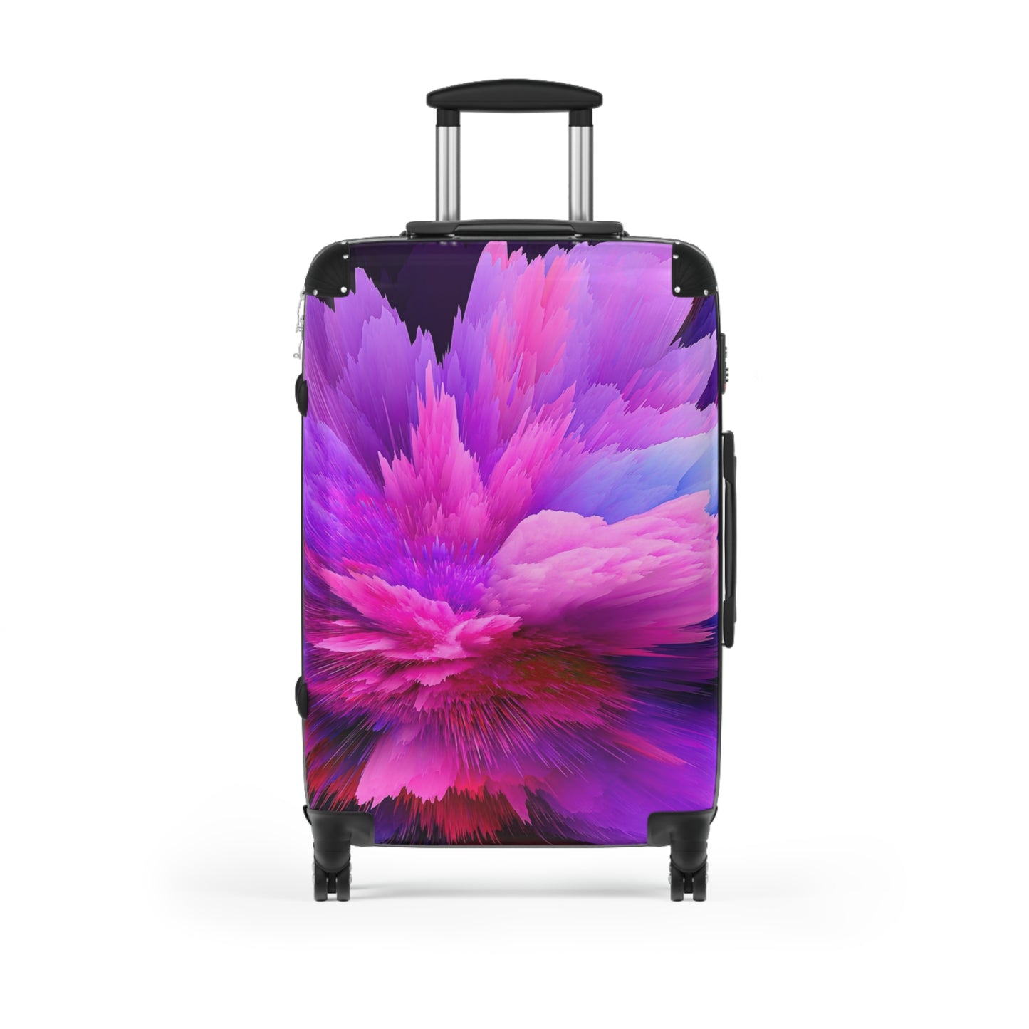 Abstract Colorful Burst Art Carry-On Suitcase - Stylish Luggage for Travelers