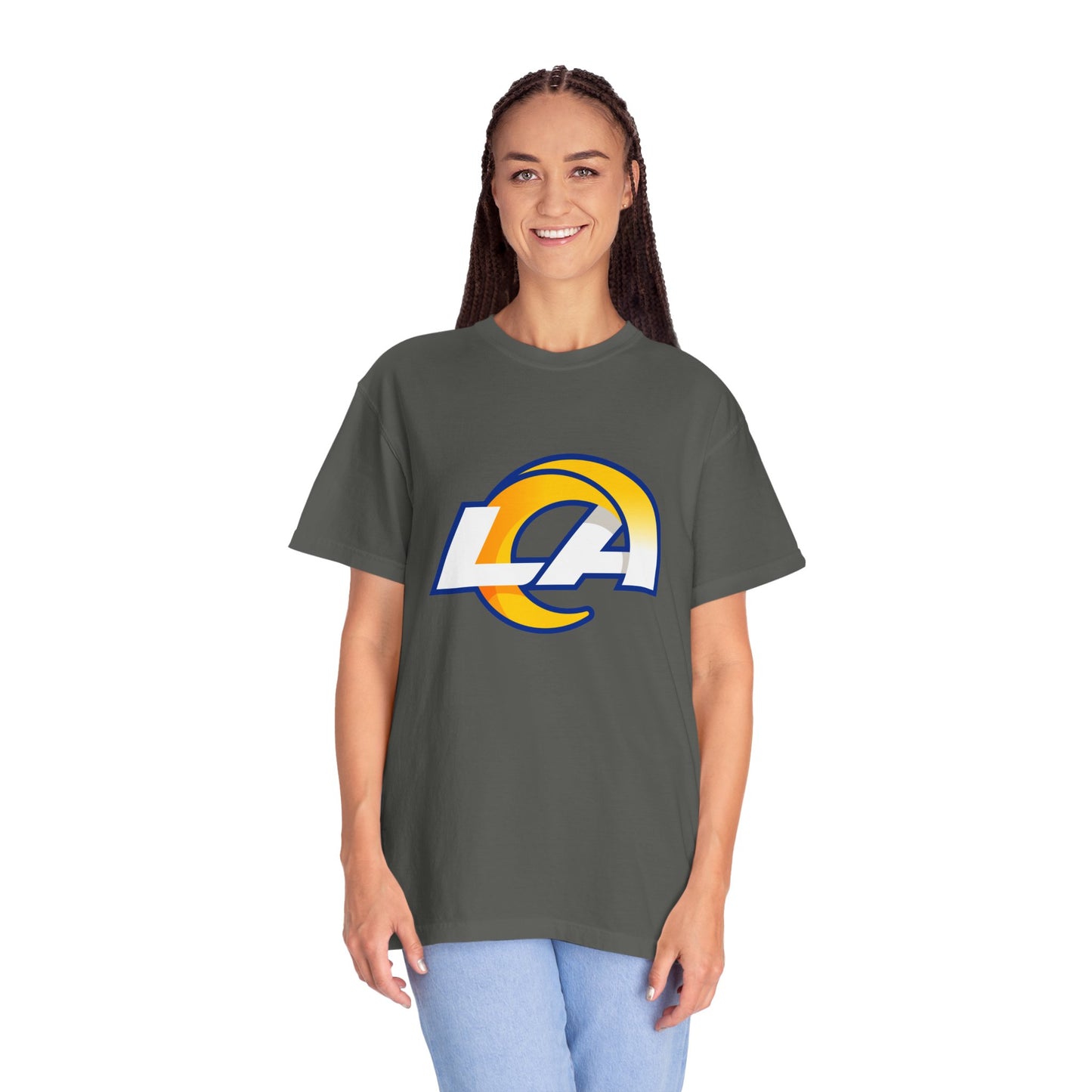 Los Angeles Rams Merchandise Garment-Dyed T-Shirt – Premium Cotton Tee for Customization
