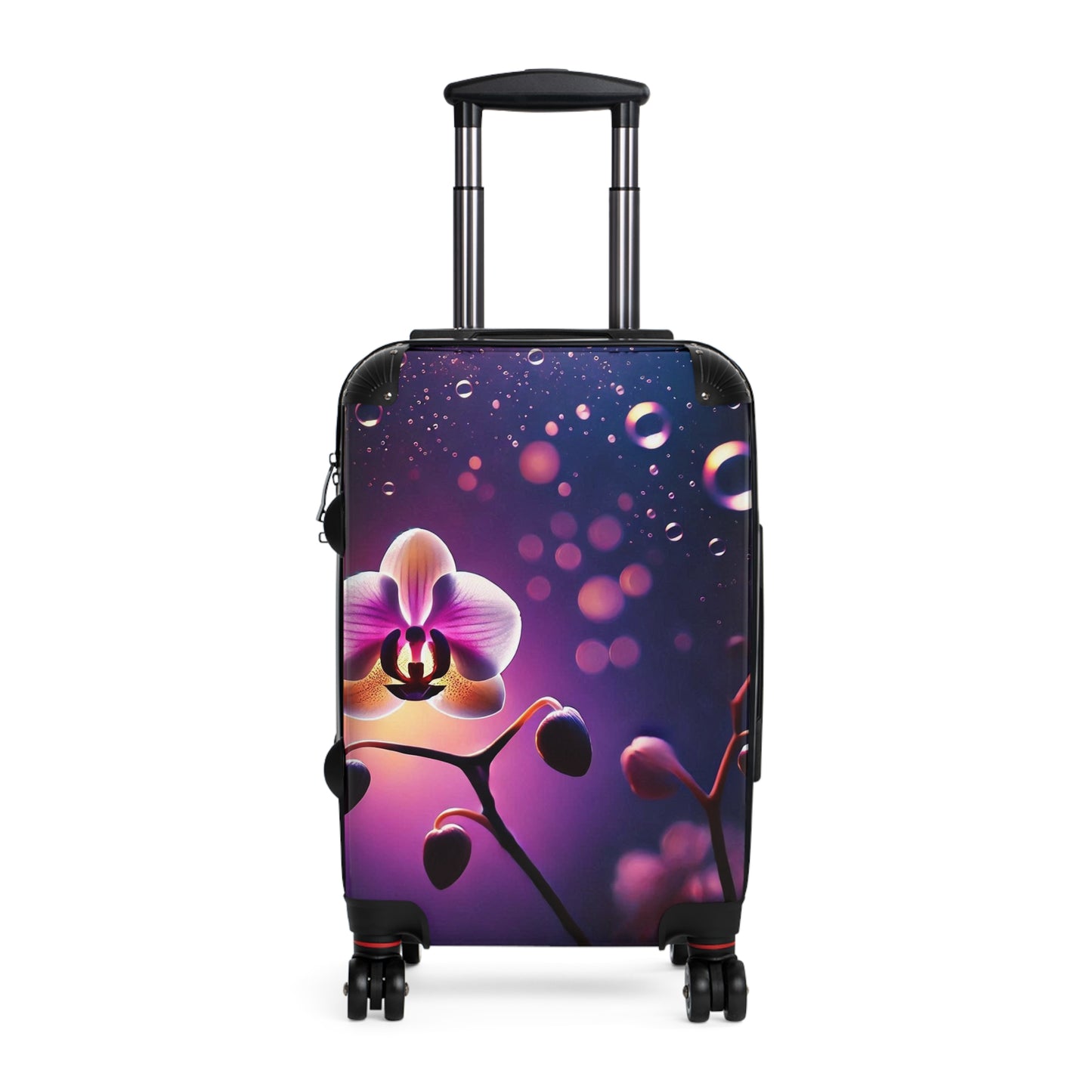 Nature Flowers Floral Purple Blooming Art Carry-On Suitcase - Stylish Luggage for Travelers