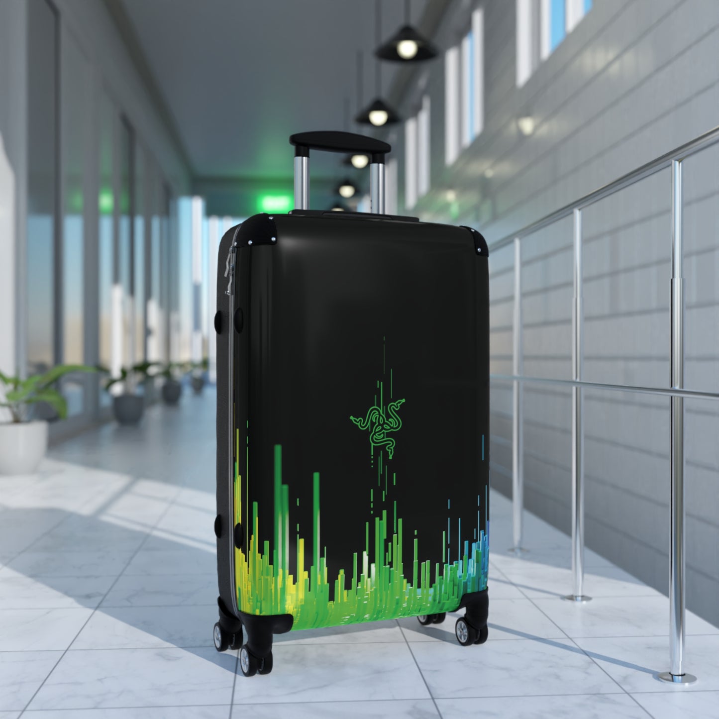 Abstract Razor Logo 1 Art Carry-On Suitcase - Stylish Luggage for Travelers