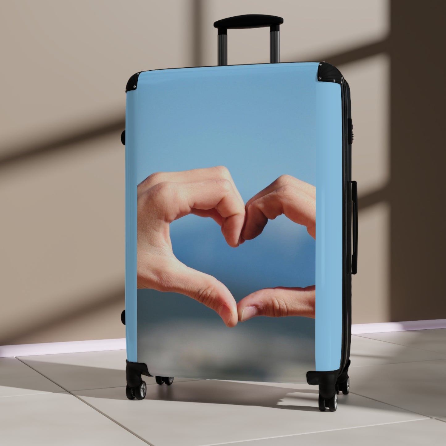 Love Hands Together Art Carry-On Suitcase - Stylish Luggage for Travelers
