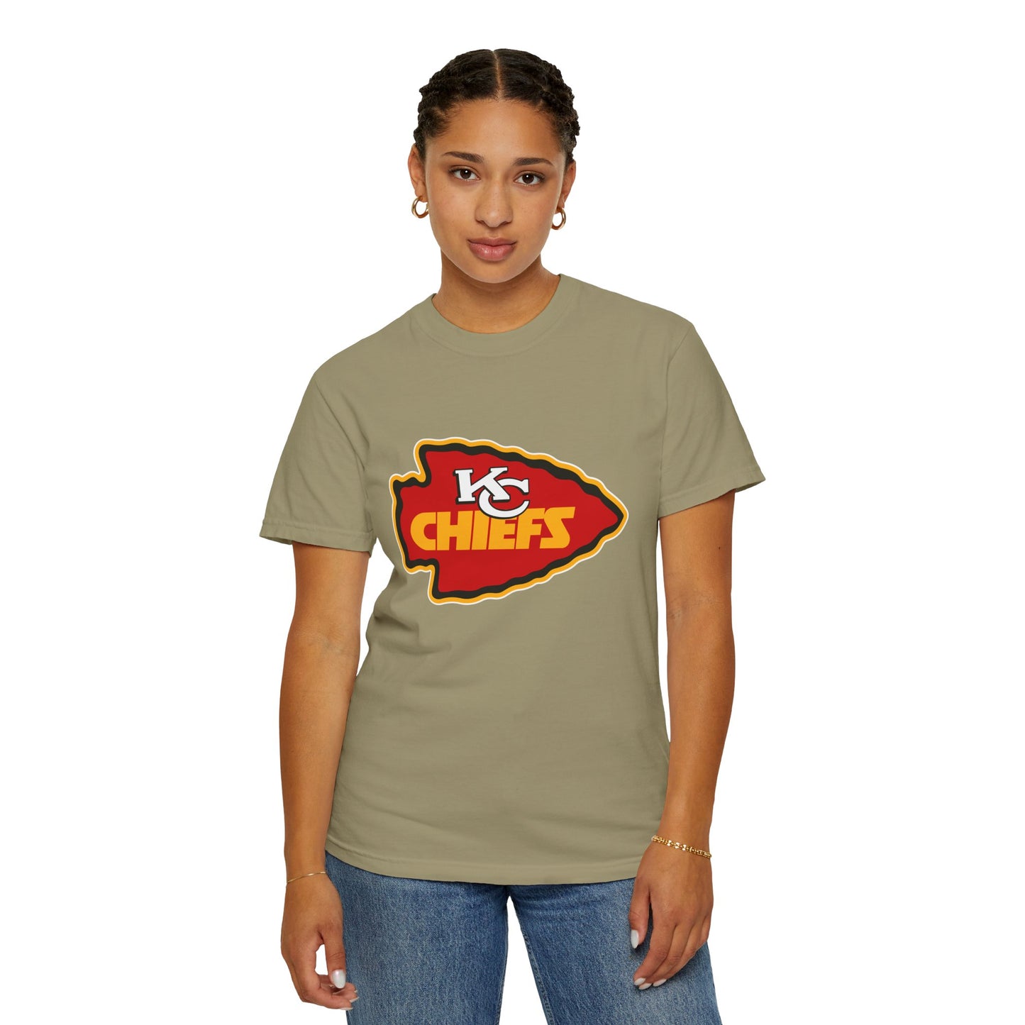 Kansas City Chiefs Apparel Garment-Dyed T-Shirt – Premium Cotton Tee for Customization