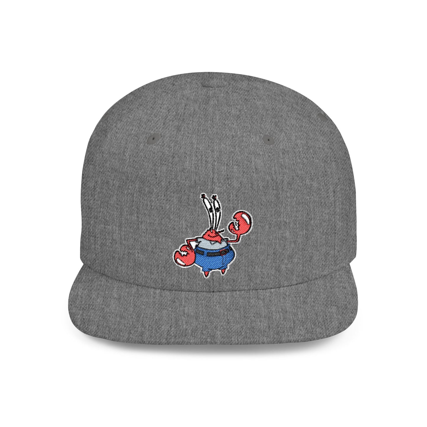 Spongebob Squarepants Mr Krabs Flat Bill Snapback – Lightweight, Custom Fit, Premium Quality