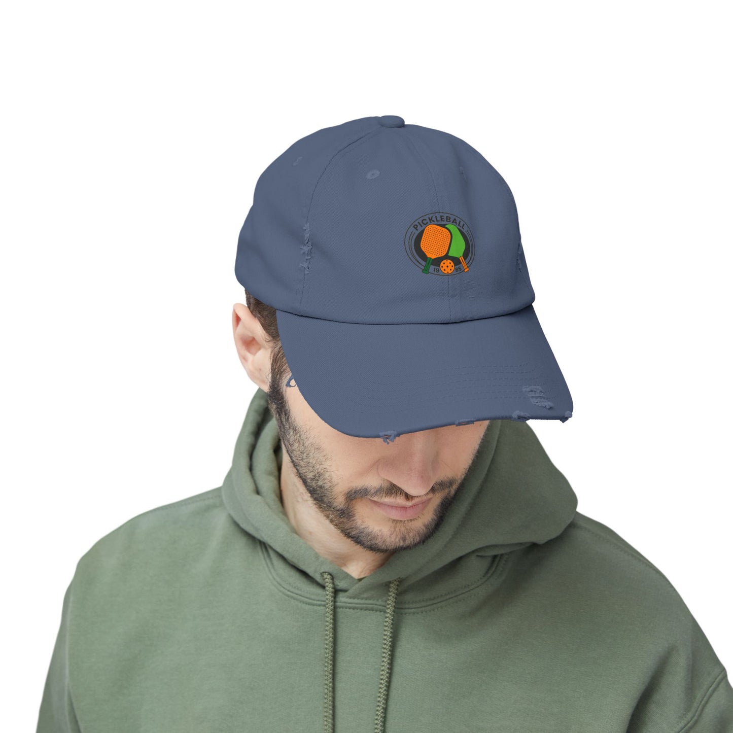 Pickle Ball 1985 Vintage Distressed Dad Hat Unisex Adjustable Cotton Twill Baseball Cap for Casual Everyday Wear