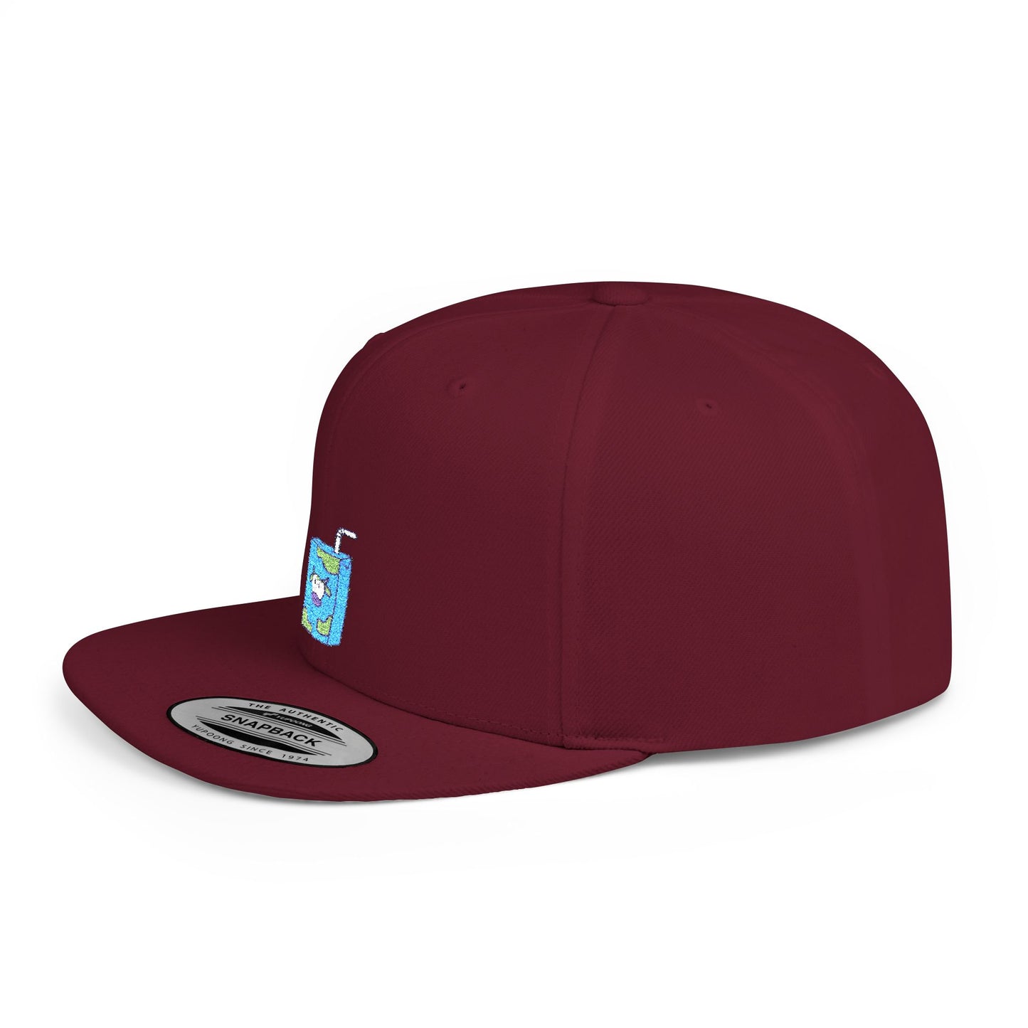 Icons Embroidered Milk Box Flat Bill Snapback – Lightweight, Custom Fit, Premium Quality