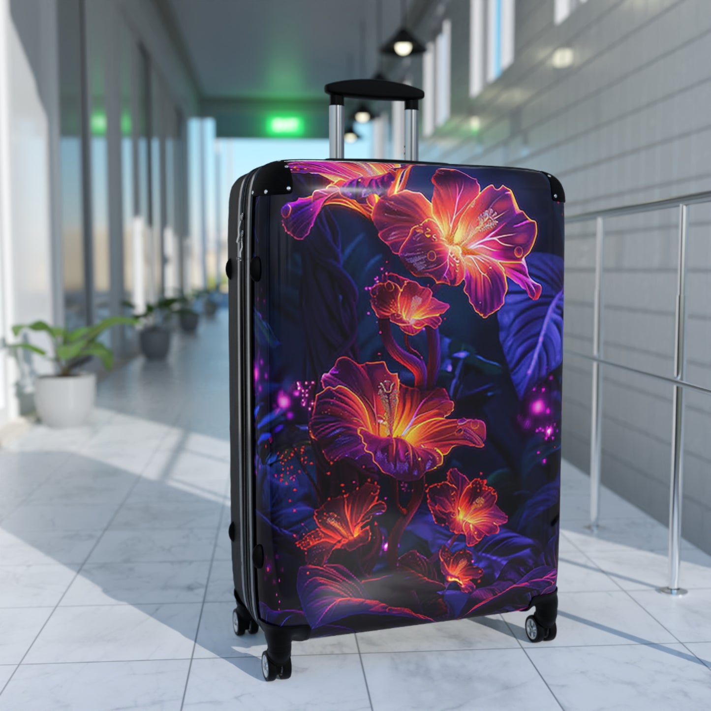 Nature Flowers Floral Colorful Set Art Carry-On Suitcase - Stylish Luggage for Travelers