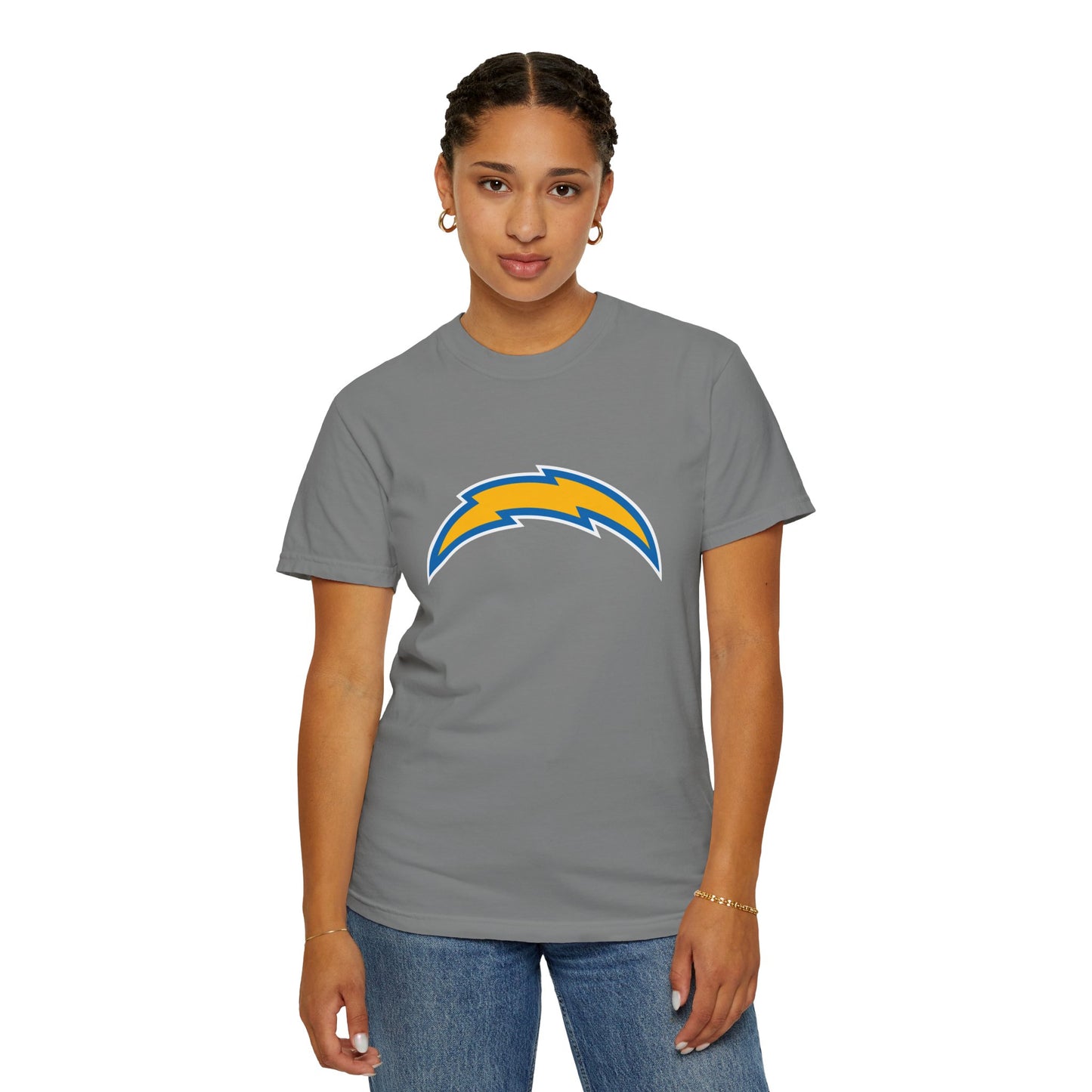 Los Angeles Chargers Team Merch Garment-Dyed T-Shirt – Premium Cotton Tee for Customization