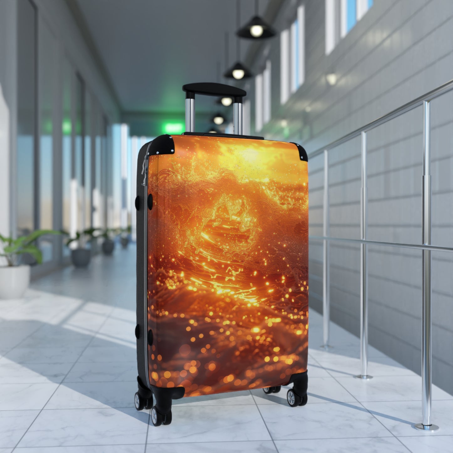 Nature Sunset Vibrant Art Carry-On Suitcase - Stylish Luggage for Travelers