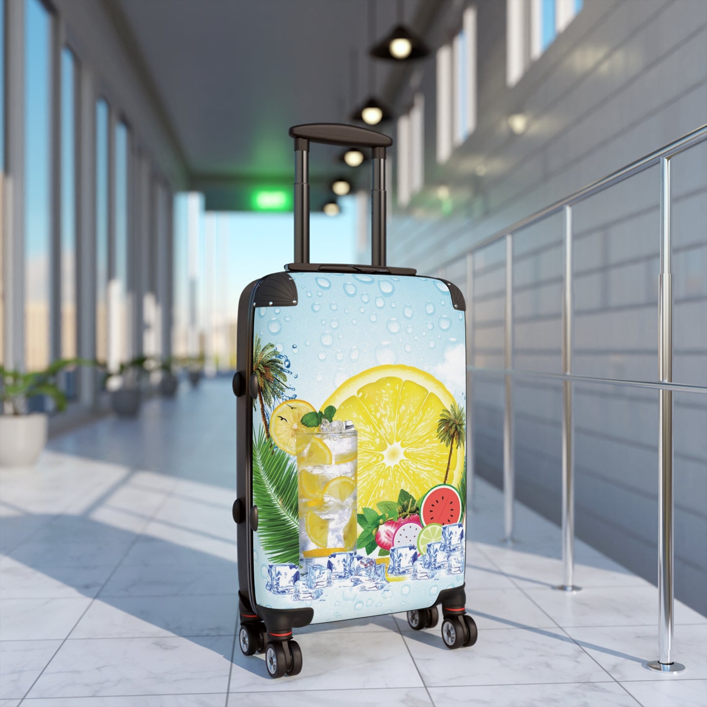 Nature Summer Ice Cube Art Carry-On Suitcase - Stylish Luggage for Travelers