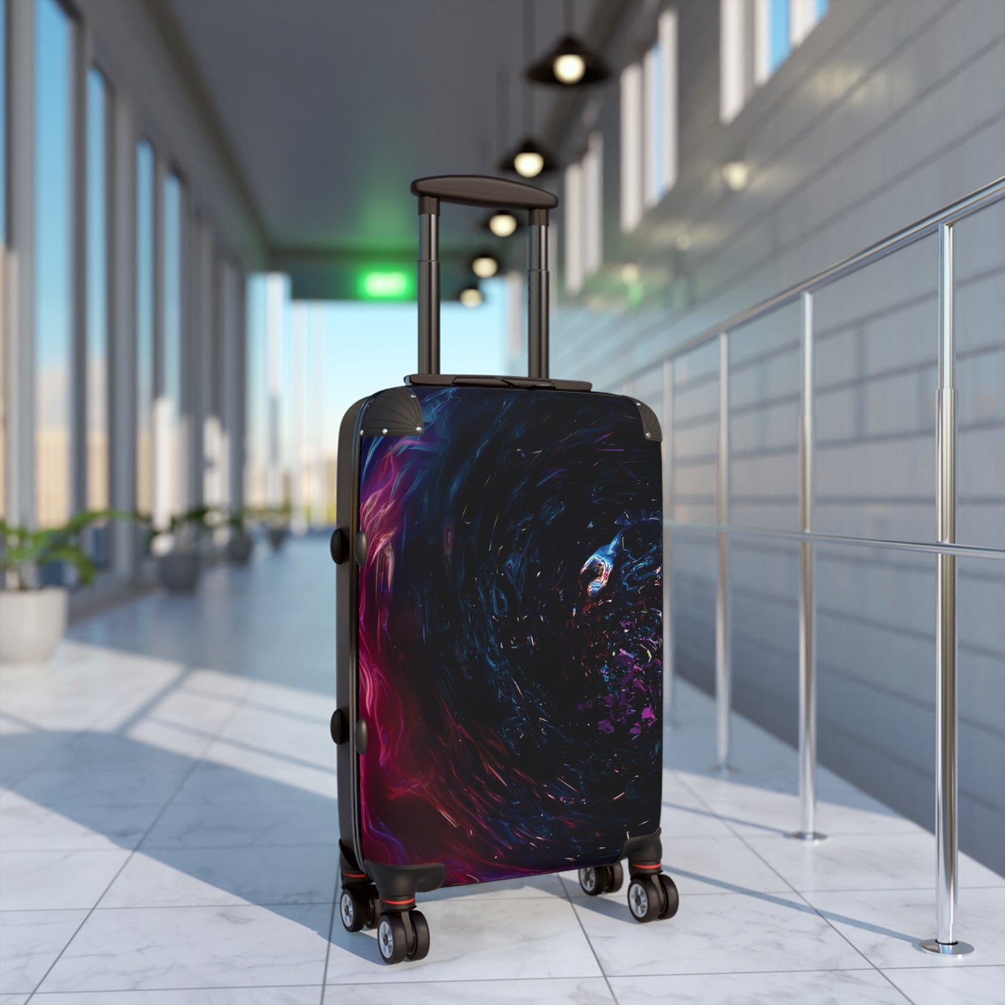Abstract Space Art Carry-On Suitcase - Stylish Luggage for Travelers