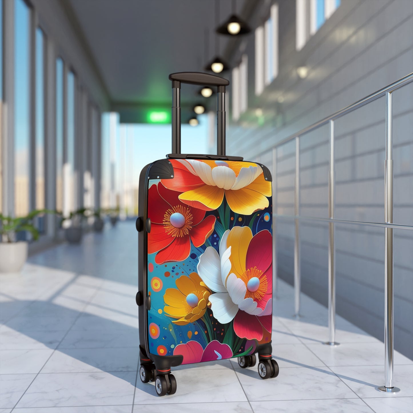 Nature Flowers Floral Spring Flower Design Art Carry-On Suitcase - Stylish Luggage for Travelers