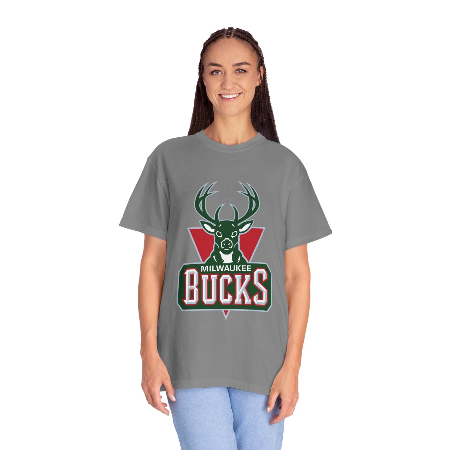 Milwaukee Bucks Strong Garment-Dyed T-Shirt – Premium Cotton Tee for Customization