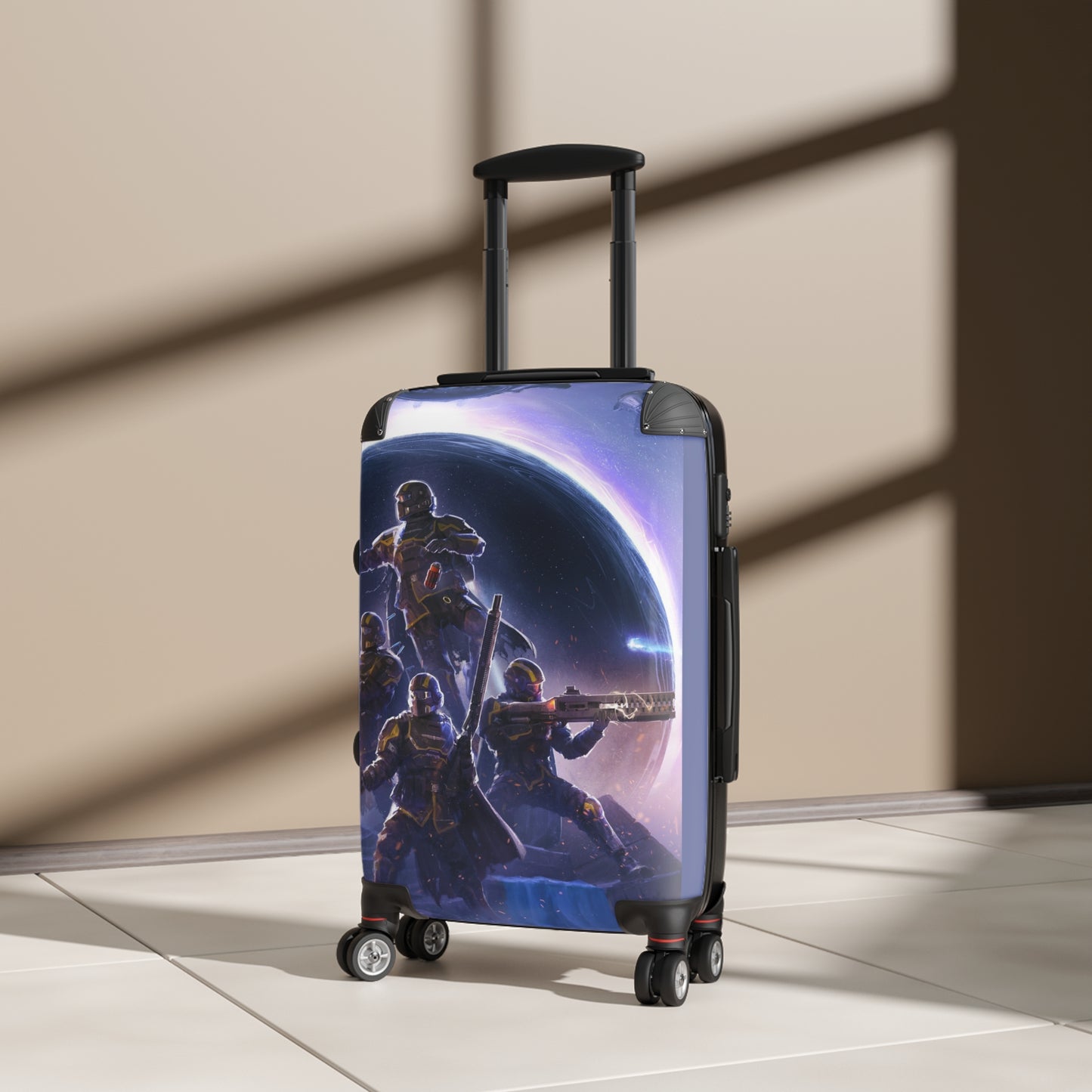Video Games Helldivers 2 Omens Of Tyranny Carry-On Suitcase - Stylish Luggage for Travelers