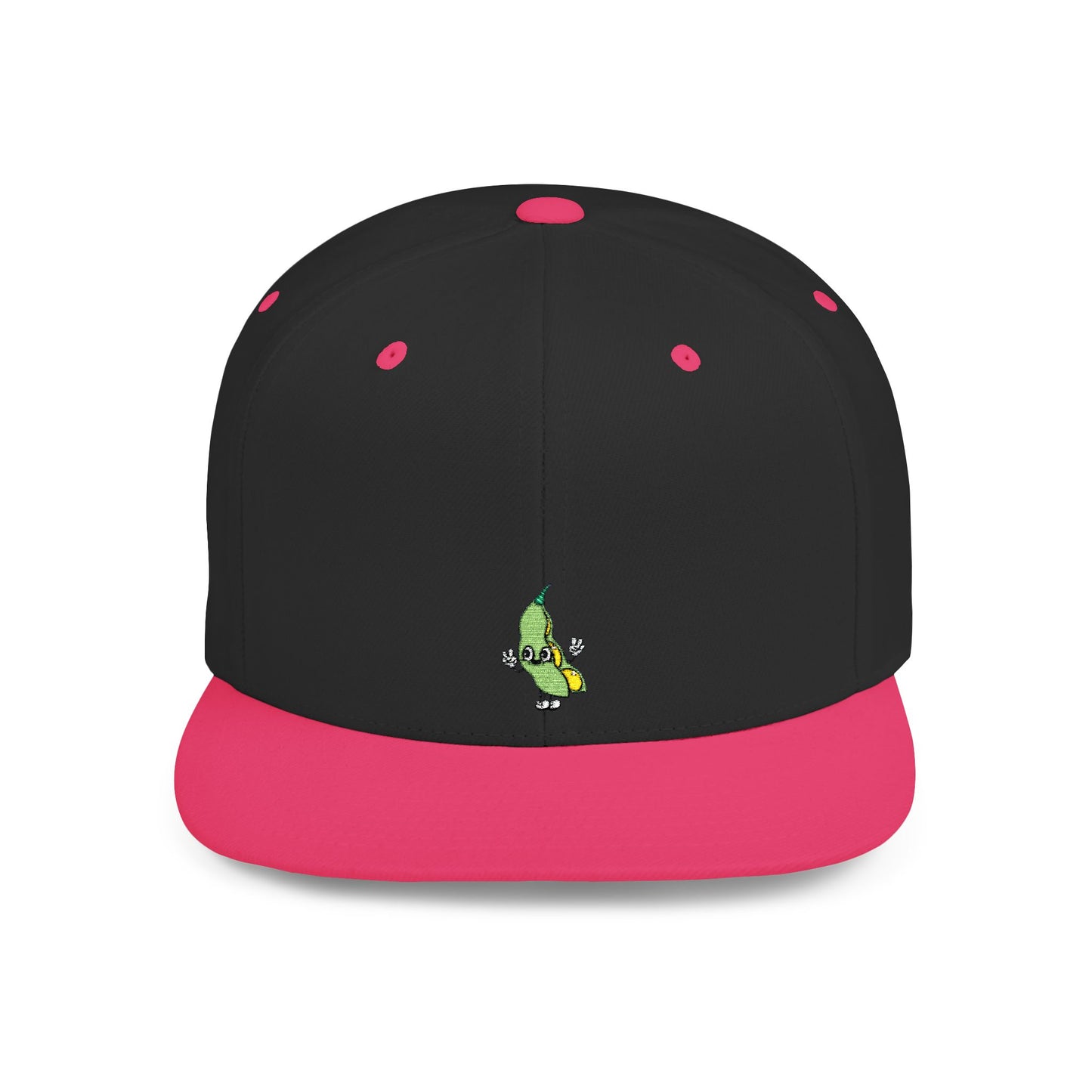 Icons Embroidered Bean Flat Bill Snapback – Lightweight, Custom Fit, Premium Quality