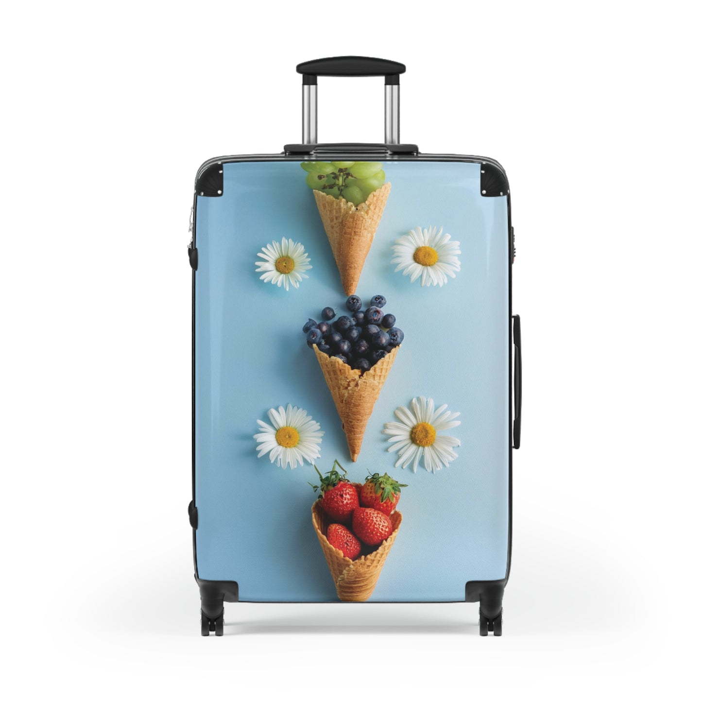 Nature Summer Berries Grapes Carry-On Suitcase - Stylish Luggage for Travelers