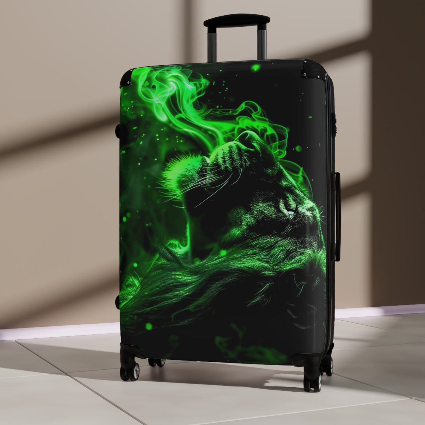 Animals Lion Green Carry-On Suitcase - Stylish Luggage for Travelers