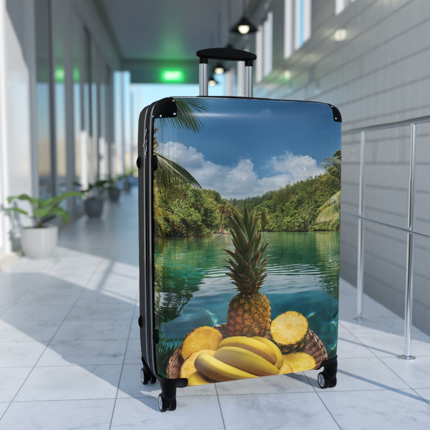 Nature Summer Fruits Float on River in Pool Carry-On Suitcase - Stylish Luggage for Travelers