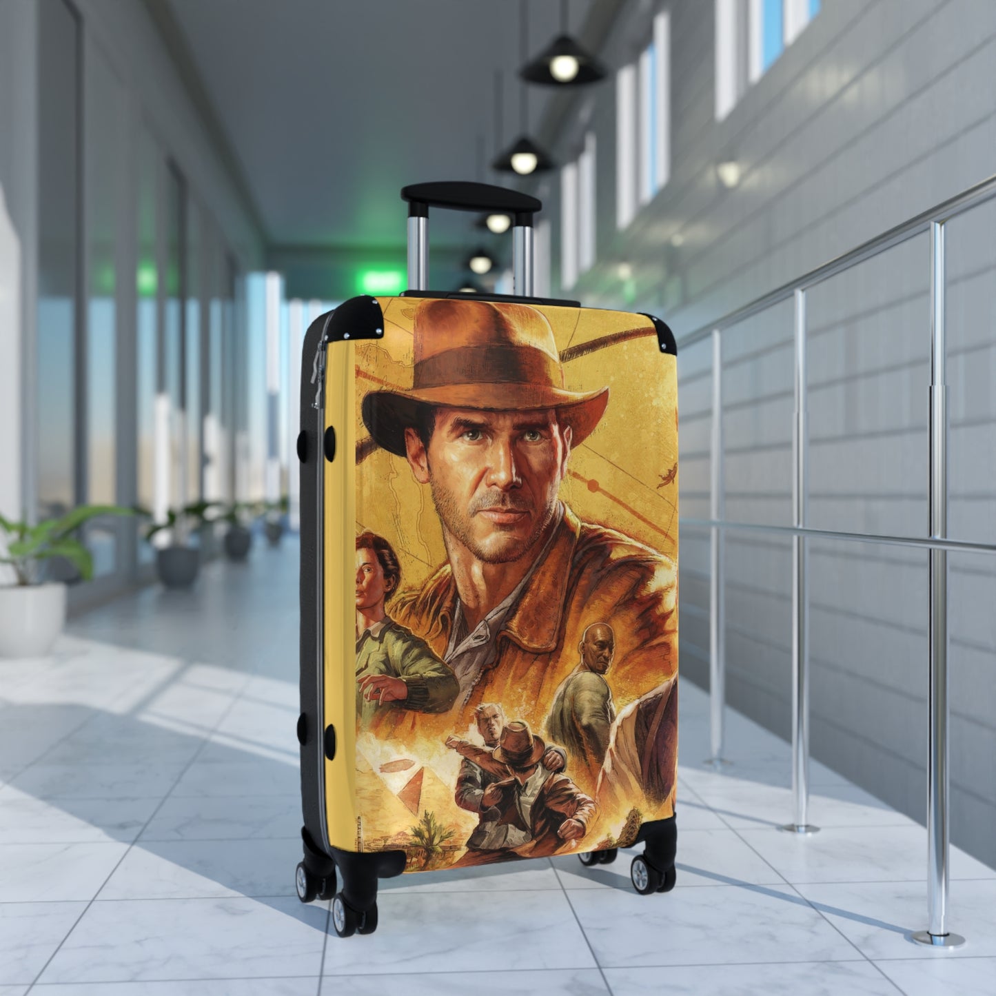 Video Games Indiana Jones and the Great Circle Carry-On Suitcase - Stylish Luggage for Travelers