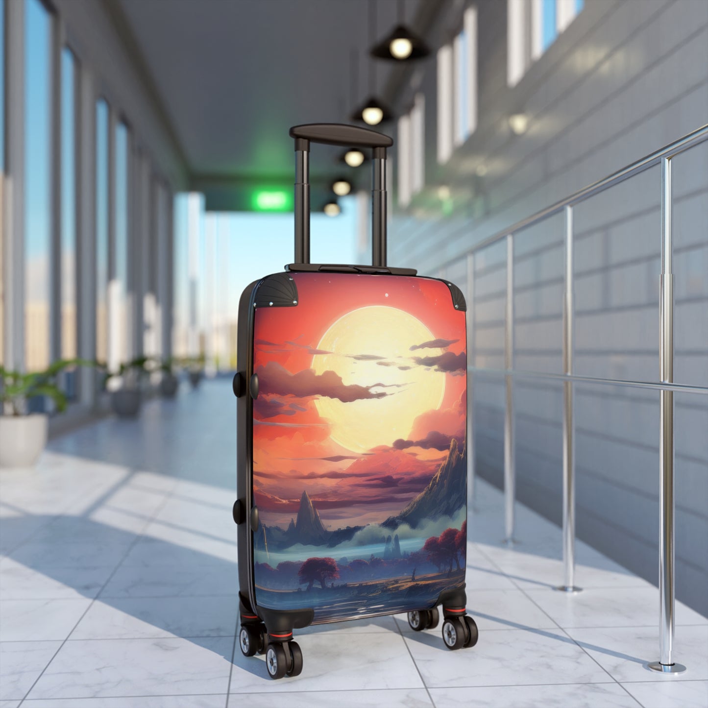 Nature Sunset River Art Carry-On Suitcase - Stylish Luggage for Travelers