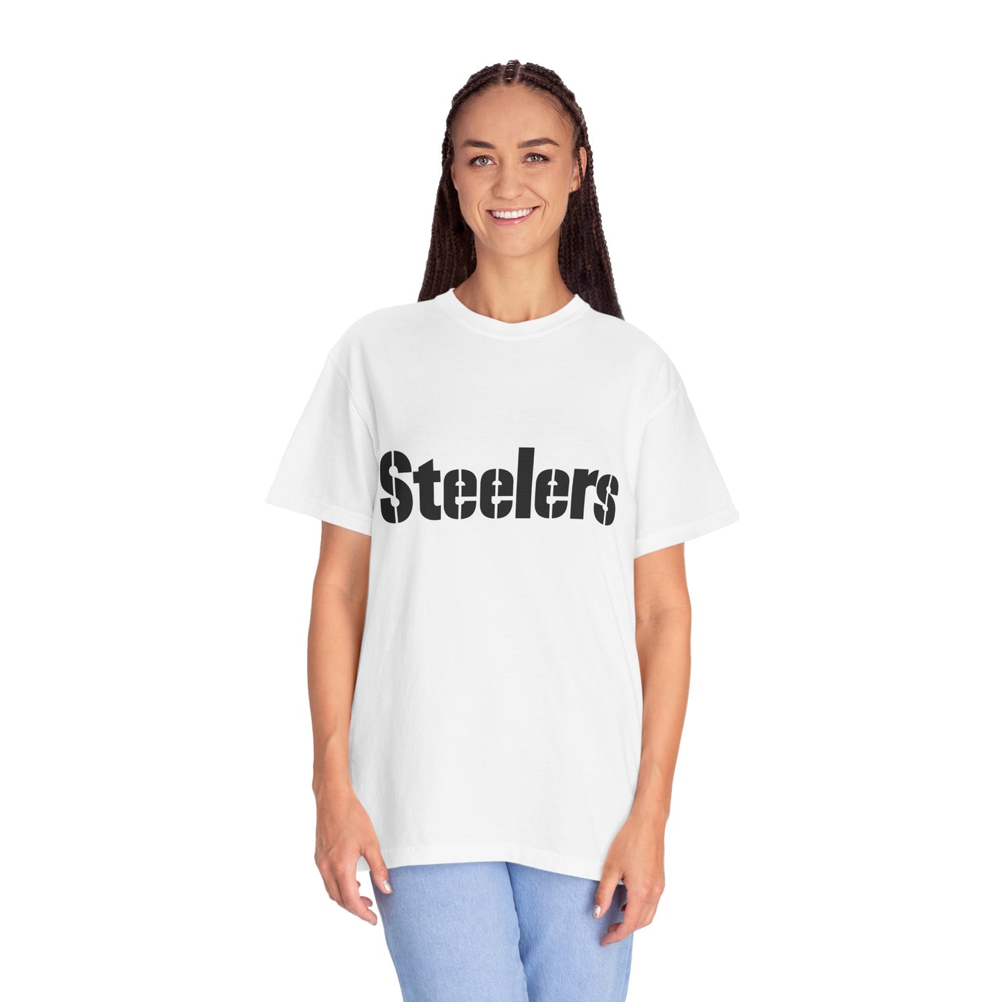 Pittsburgh Steelers Football Fan Garment-Dyed T-Shirt – Premium Cotton Tee for Customization