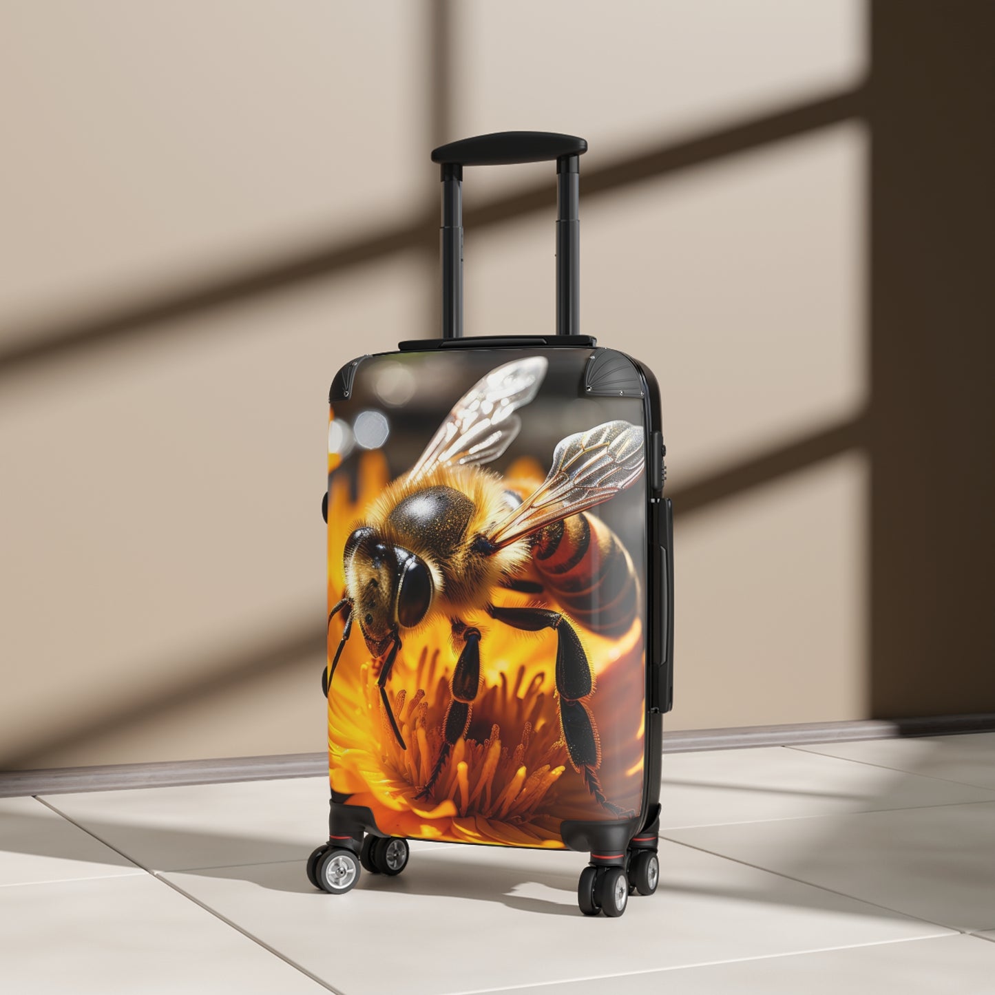 Nature Bees Collect Pollen Art Carry-On Suitcase - Stylish Luggage for Travelers
