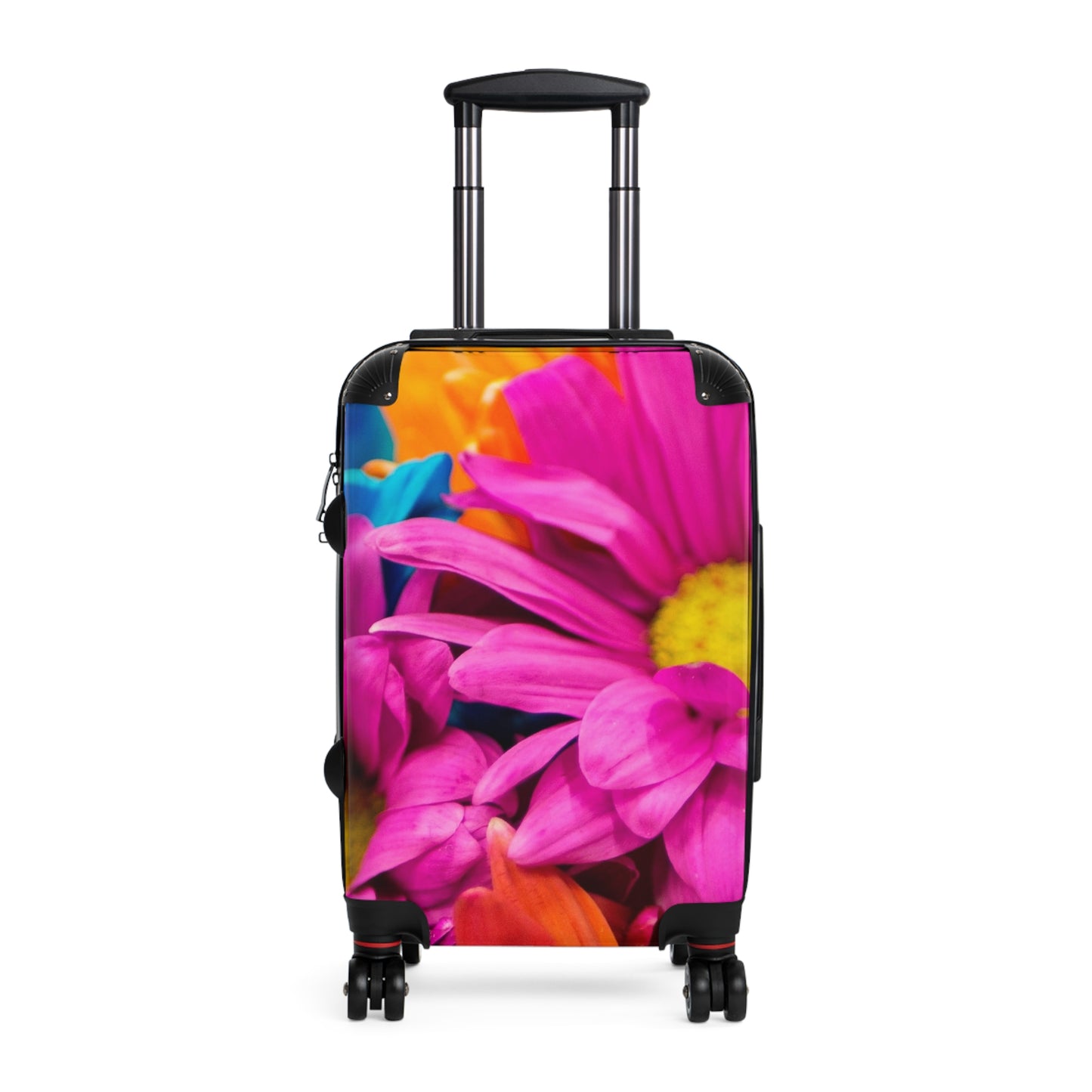 Nature Flowers Floral Dahlia Colorful Boom Art Carry-On Suitcase - Stylish Luggage for Travelers