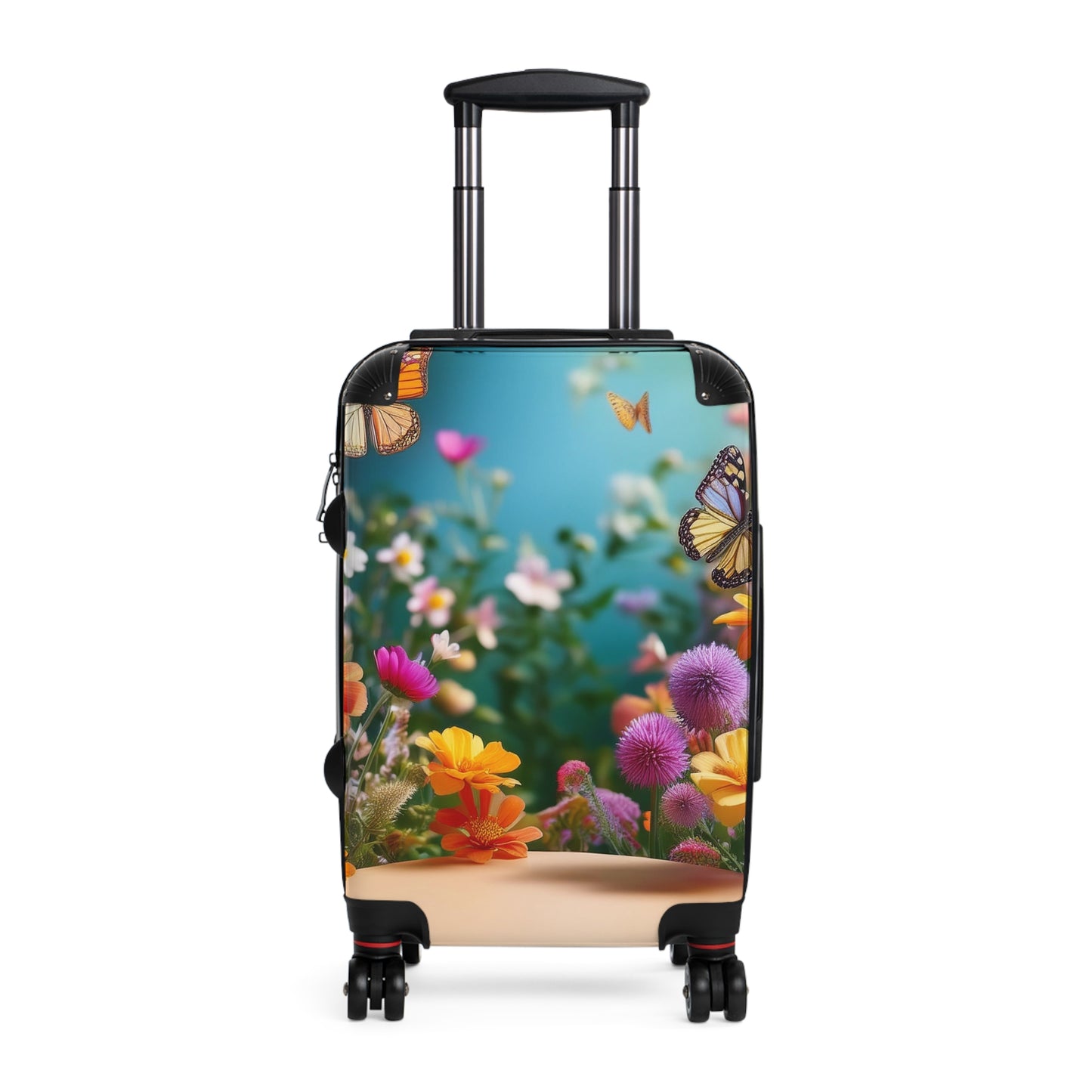 Nature Butterflies Floral Flowers Art Carry-On Suitcase - Stylish Luggage for Travelers