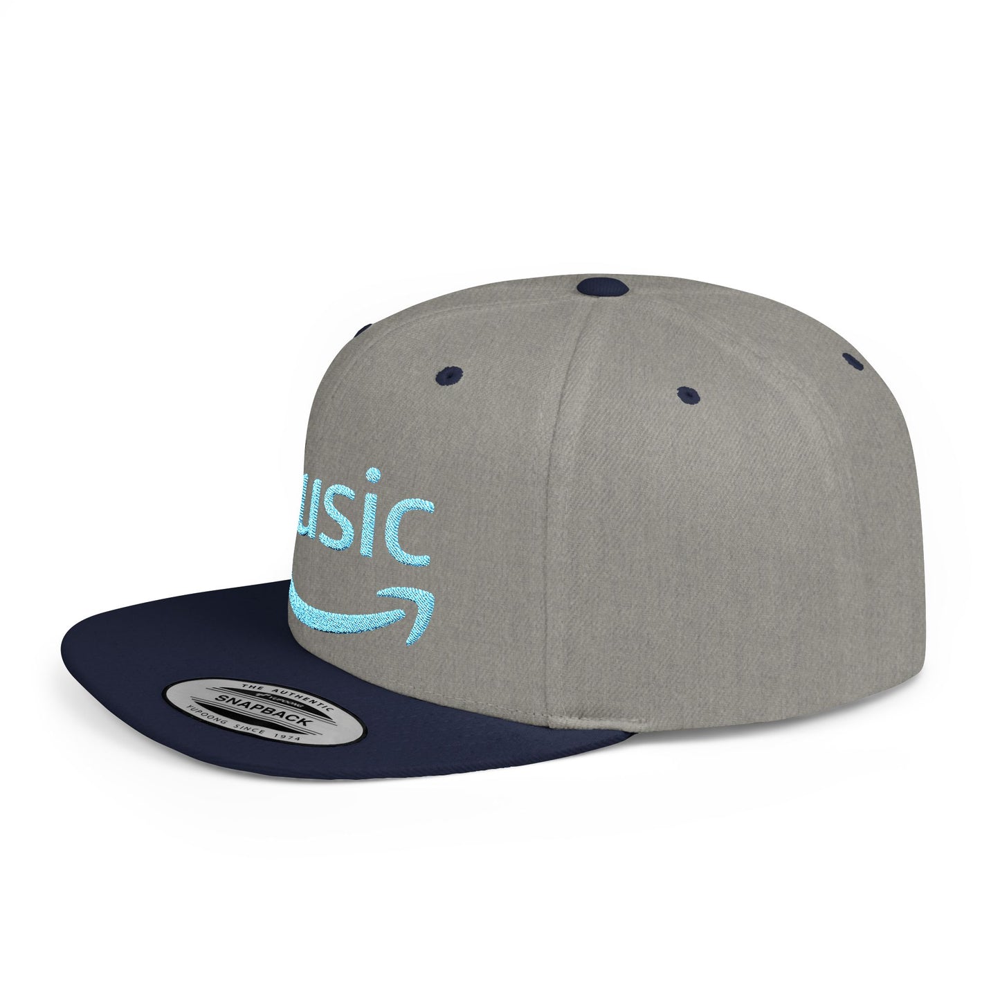 Amazon Music Flat Bill Snapback – Lightweight, Custom Fit, Premium Quality