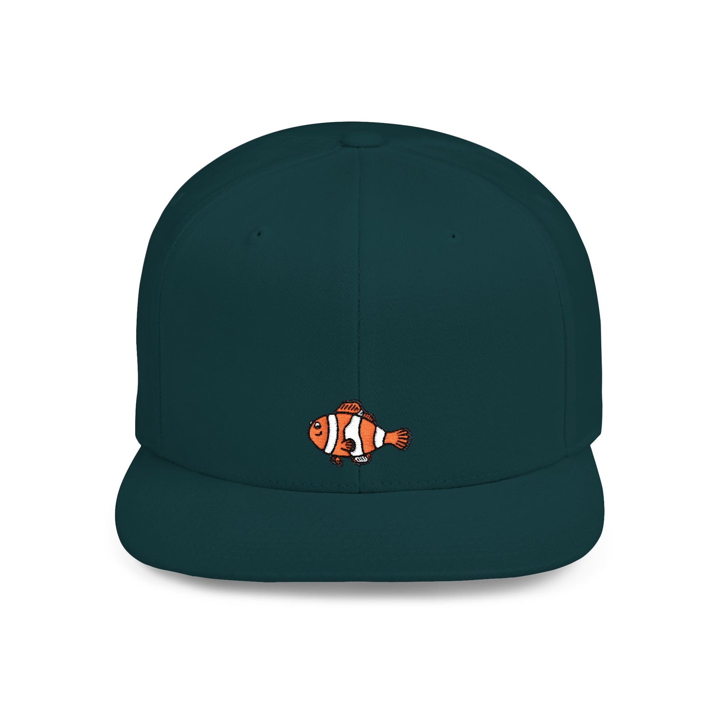 Icons Embroidered Nemon Fish Flat Bill Snapback – Lightweight, Custom Fit, Premium Quality