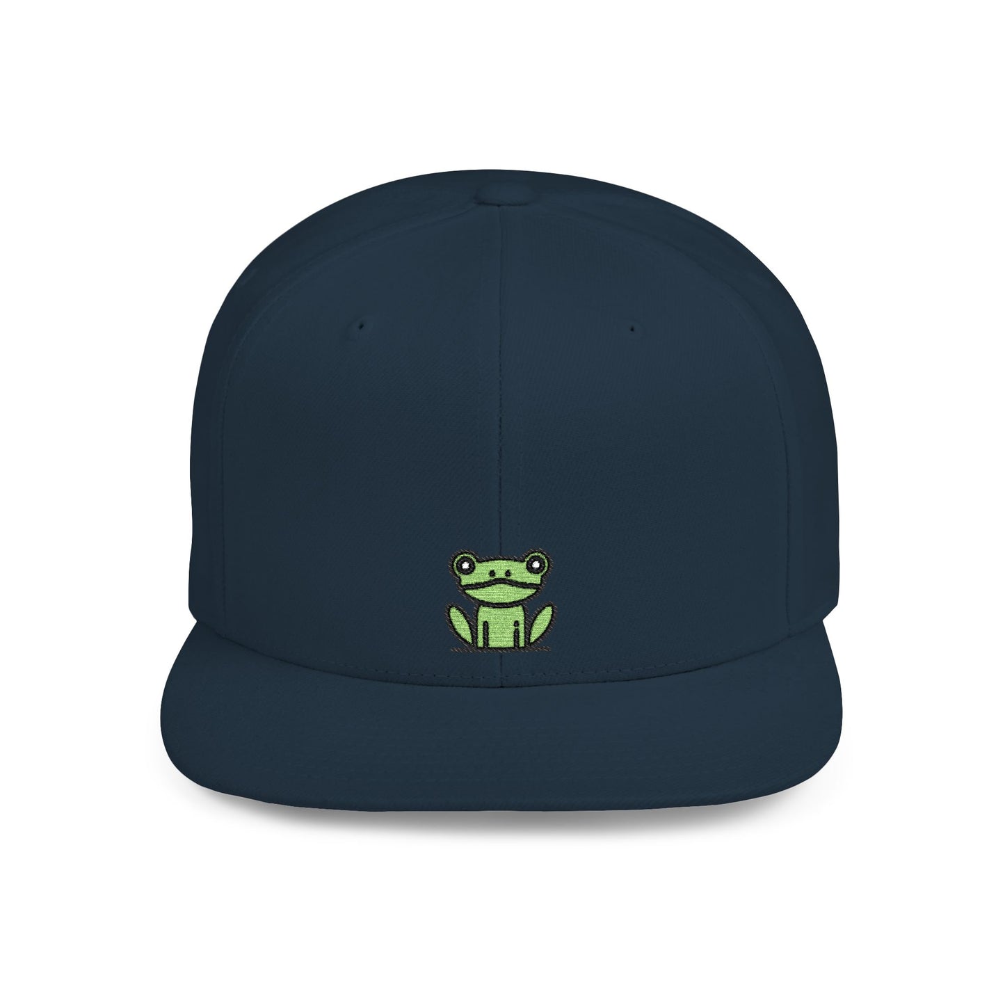 Icons Embroidered Frog Flat Bill Snapback – Lightweight, Custom Fit, Premium Quality