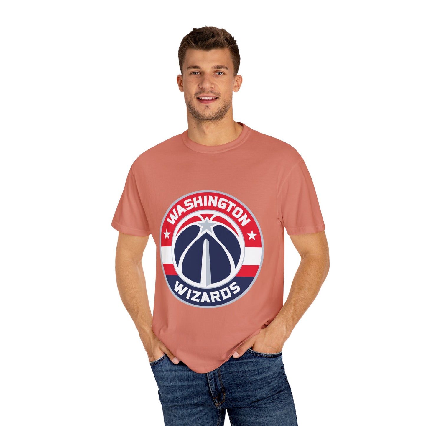 Washington Wizards Strong Garment-Dyed T-Shirt – Premium Cotton Tee for Customization