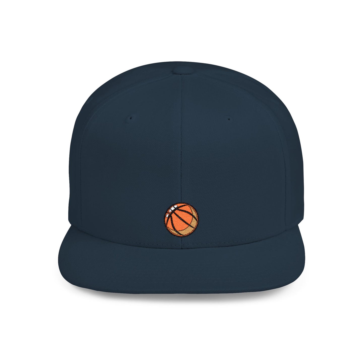 Icons Embroidered Basket Ball Flat Bill Snapback – Lightweight, Custom Fit, Premium Quality