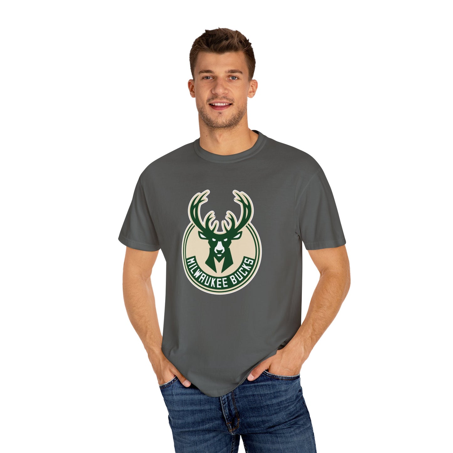 Milwaukee Bucks Play To Win Garment-Dyed T-Shirt – Premium Cotton Tee for Customization