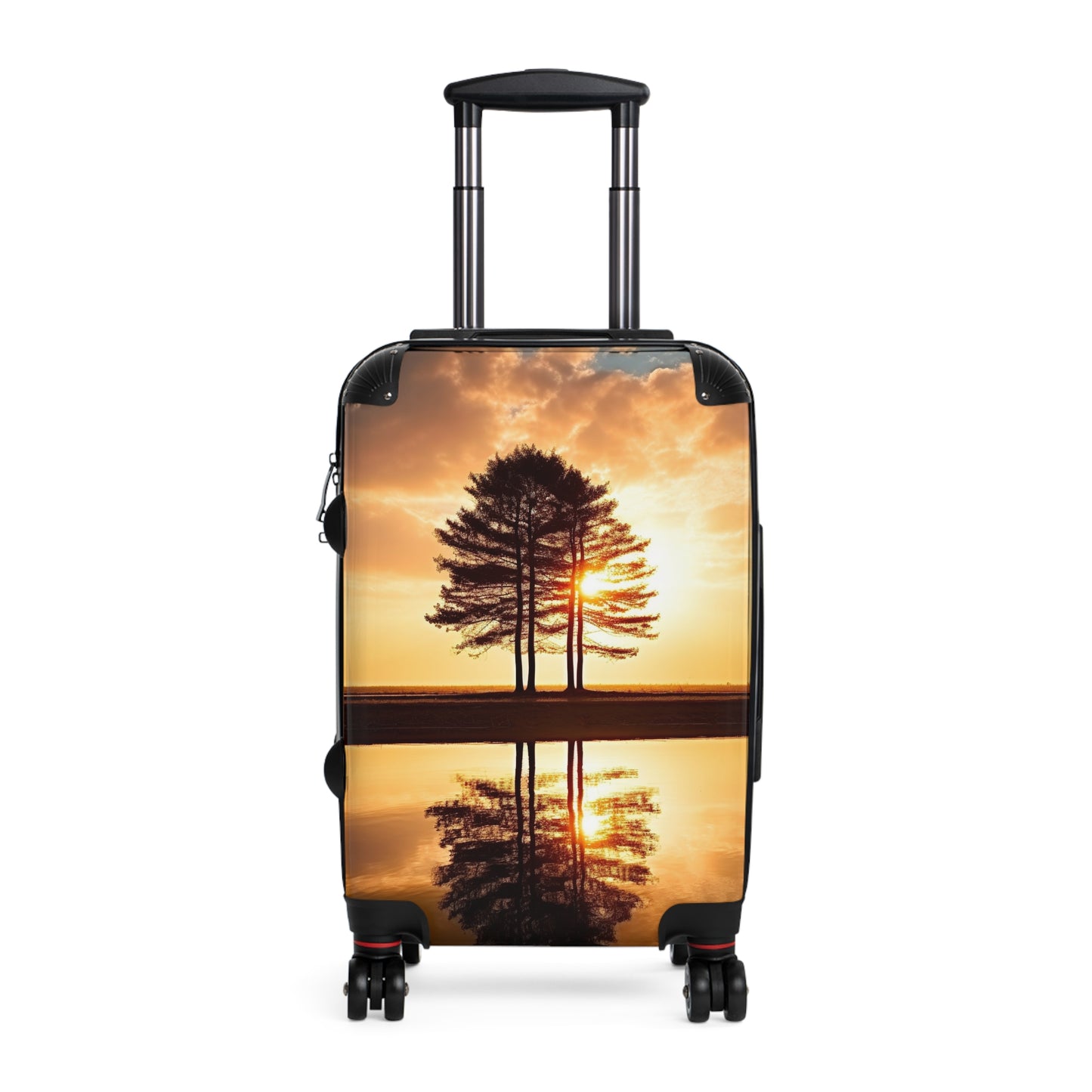 Nature Landscape Trees Reflected Art Carry-On Suitcase - Stylish Luggage for Travelers