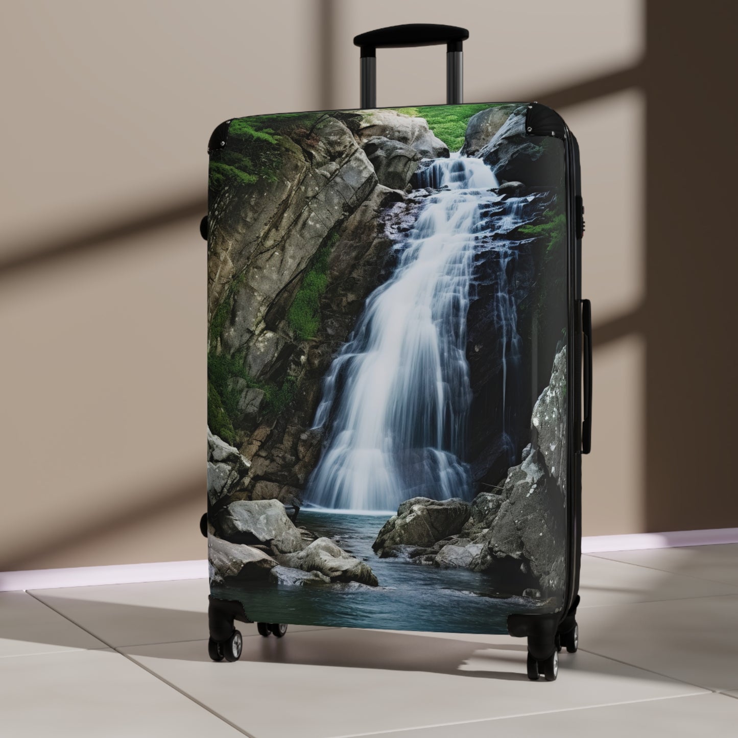 Nature Landscape Waterfalls Art Carry-On Suitcase - Stylish Luggage for Travelers