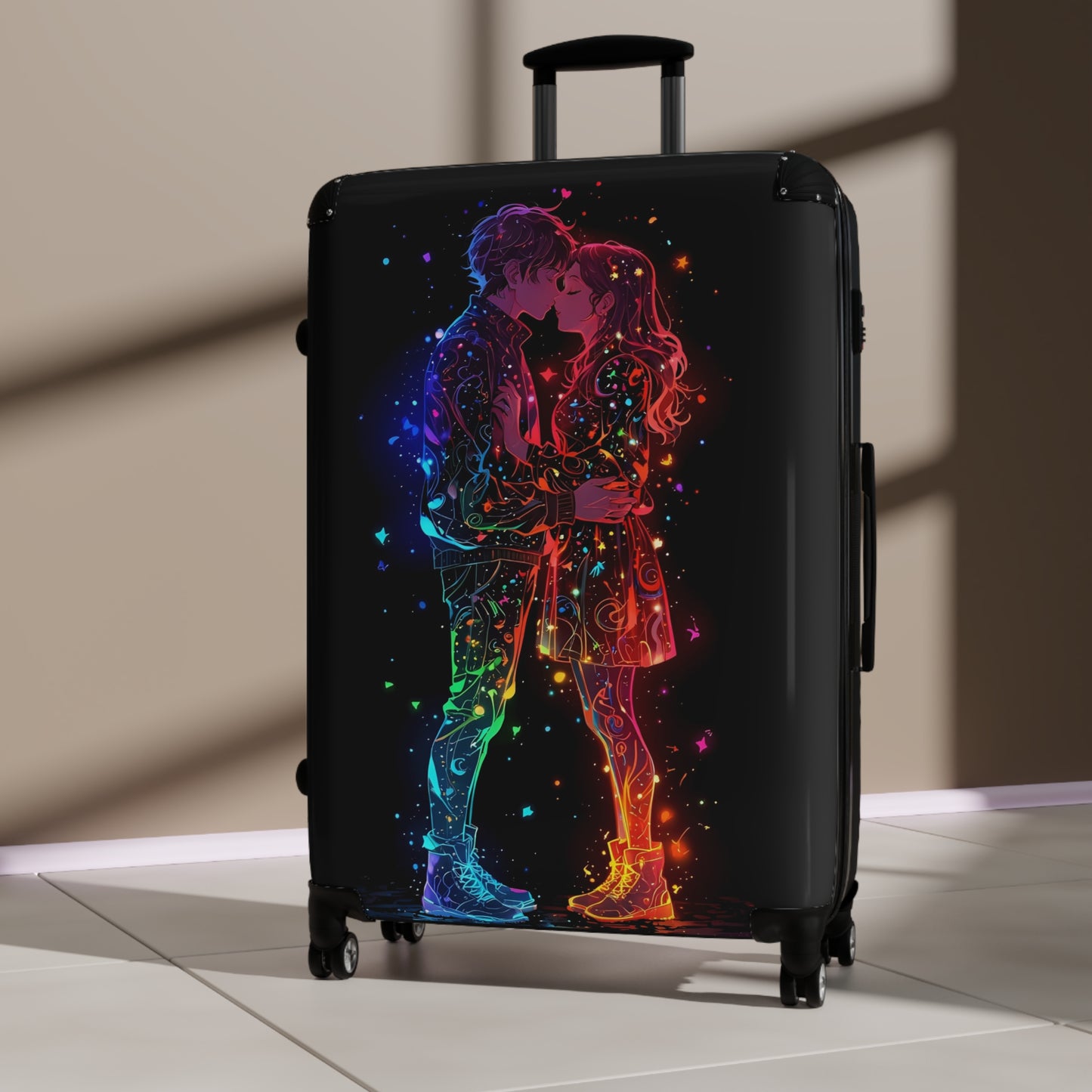 Love Kissing Couple Art Carry-On Suitcase - Stylish Luggage for Travelers
