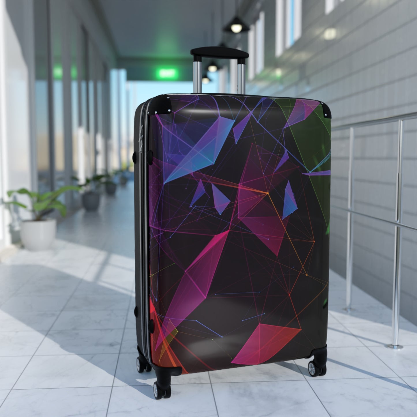Abstract Razer Digital Art Carry-On Suitcase - Stylish Luggage for Travelers