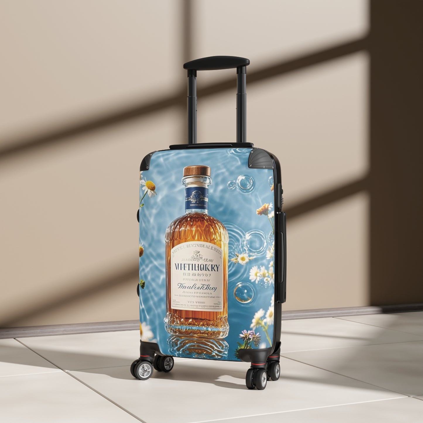 Nature Summer Rendering Glass Carry-On Suitcase - Stylish Luggage for Travelers