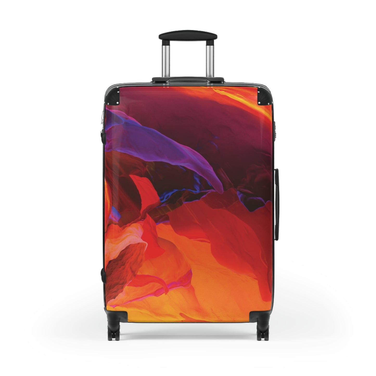 Abstract Colorful Digital Art Carry-On Suitcase - Stylish Luggage for Travelers