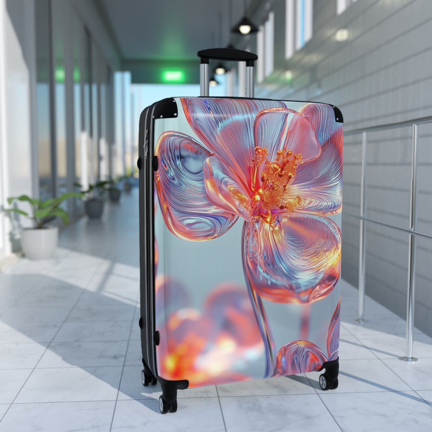 Nature Flowers Floral Glass Spring Art Carry-On Suitcase - Stylish Luggage for Travelers