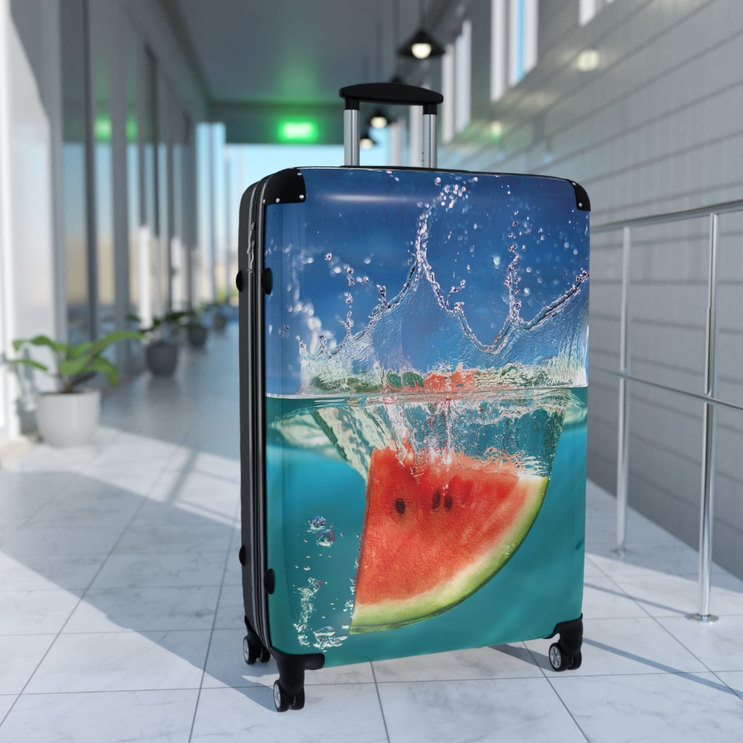 Nature Summer Watermelon Splahing Carry-On Suitcase - Stylish Luggage for Travelers